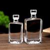Handun Transparent Glass Bottle with Glass Cap