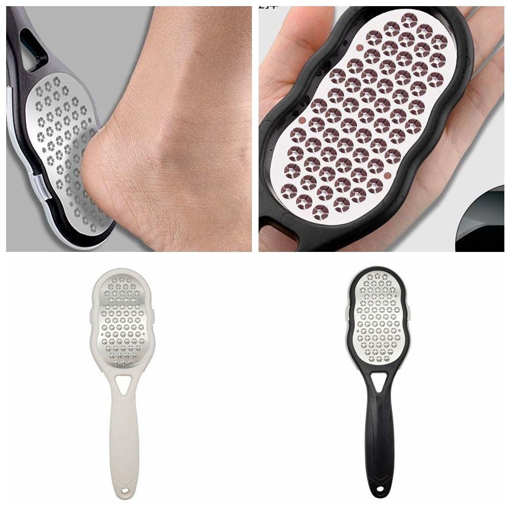 

Foot Care Footplate Grinder Stainless Steel Callus Shave Remover Tool Peel Remover Dead Skin білий