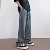 Mens Oversize Straight Leg Jeans Teen Streetwear Vintage Casual Denim Pants