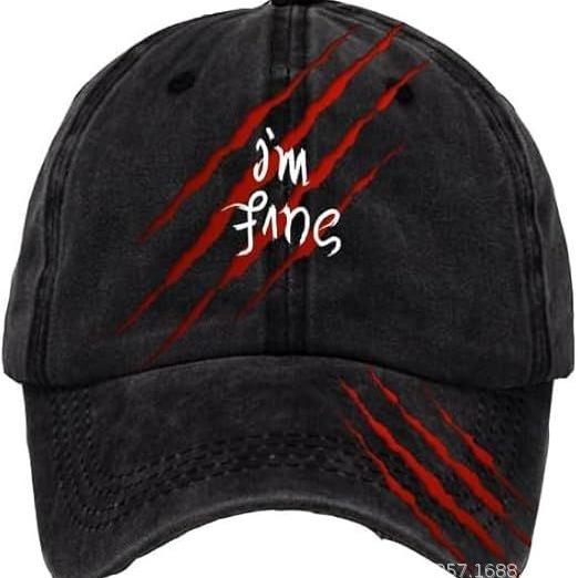 2025 New 3D Print Halloween Baseball Cap, 100% Cotton Sun Hat for Outdoor Sports Men Women