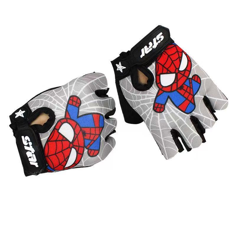 Kids' Non-Slip Breathable Half-Finger Cycling Gloves for Summer Outdoor Sports