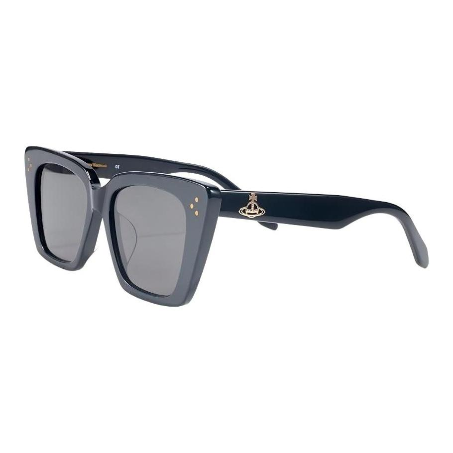 

Vivienne Westwood Saturn Logo Irregular Shape Sunglasses Unisex sunglasses Glossy-Black VW5110-1-001 53,Bright Black