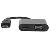 Video Converter HDMI To HDMIVGAMicor Power Supply 3.5mm 4K HD Simultaneous Display