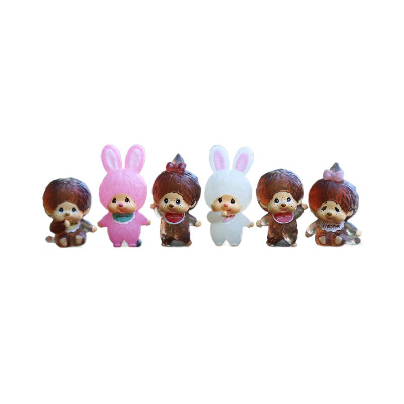 Anime Monchhichi Fellaffe Puppe Blind Box - Kreative DIY Landschaftsgestaltung Trendige Ornamente.