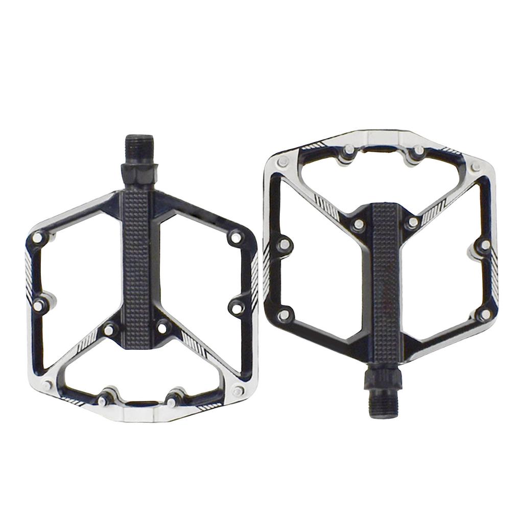 Mountain Bike Pedals, 3 Sealed Bearings, Aluminium Alloy Mountain Bike Pedals, Featuring 20 Anti-slip Pins, CNC Flat Bike Pedals,