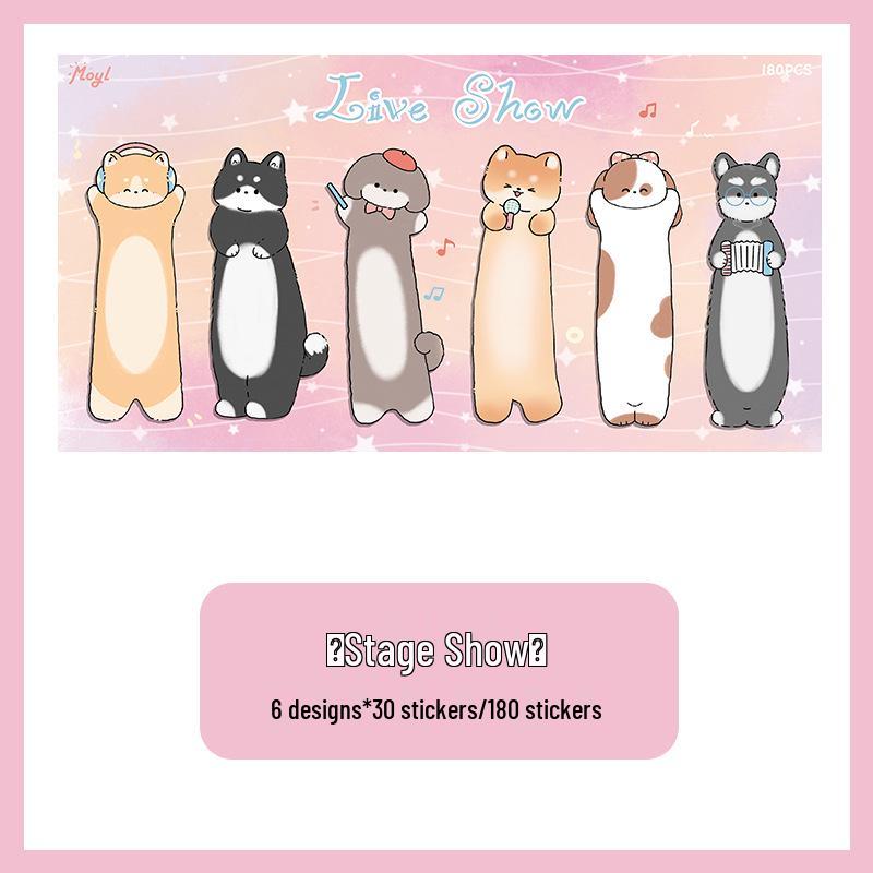 Cute Cat Sticky Notes & Bookmarks: Cartoon Index Markers, Student Classification Tabs, Reusable DIY Stickers
