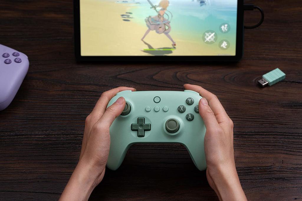 8Bitdo Ultimate C Wireless Controller for Windows Steam and Raspberry Pi 2.4g PC, Android, Deck, (Field Green)