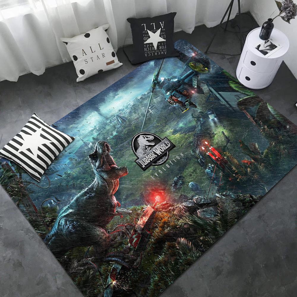 Jurassic Park Room Mats Washable Non-Slip Living Room Sofa Chairs Area Mat Kitchen Alfombra