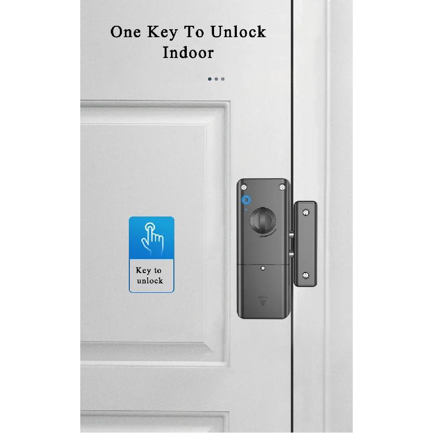 Bluetooth Electronic Door Lock Smartlock Tuya APP Remote Control IC Card Motor Lock Invisible Keyless No Drill Hole Installation