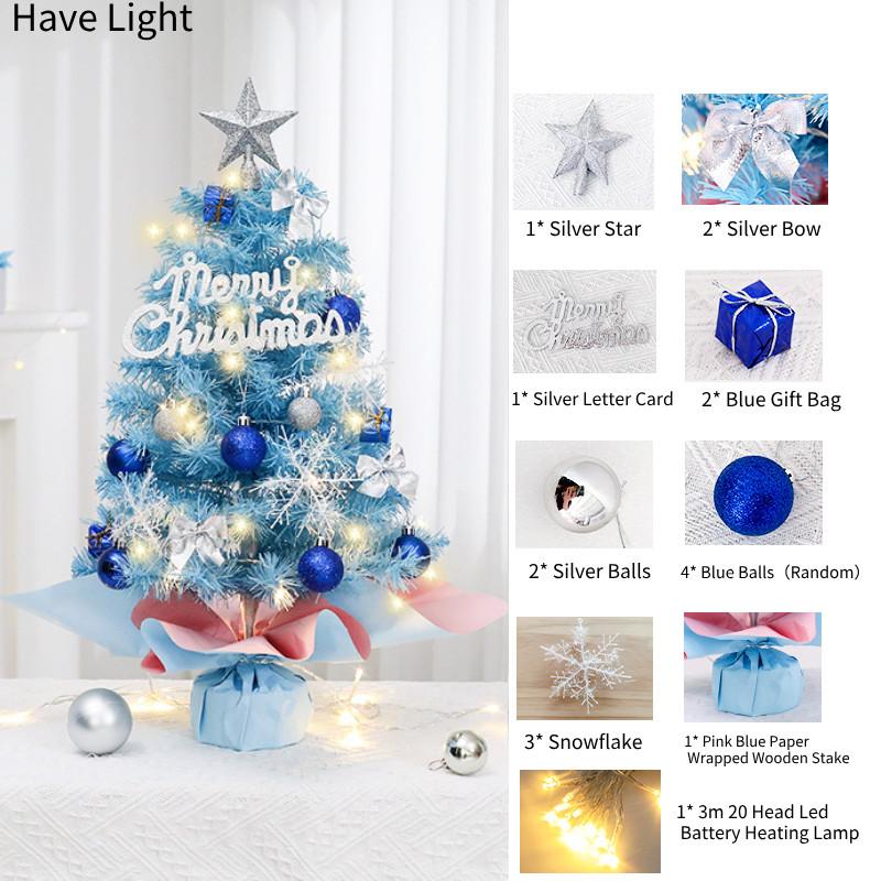 Mini Christmas Tree 45cm And 60cm Blue Tabletop Decorations Perfect For Festive Homes