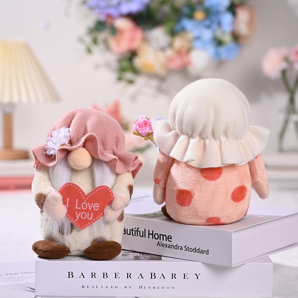 Adorable Heart Holding Doll Plush Toy For Mothers Day Gift And Home Decor