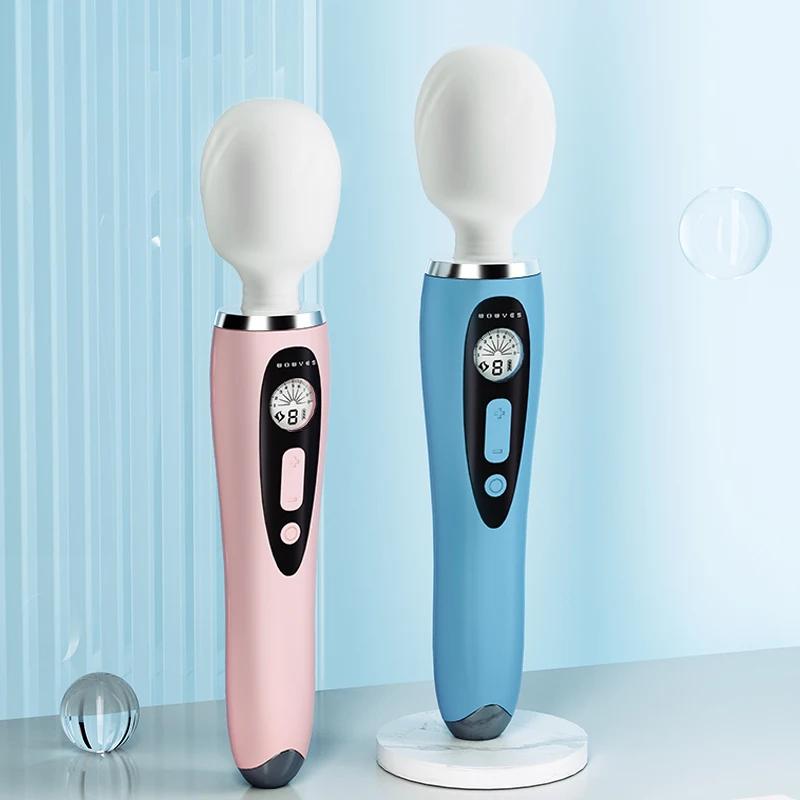 Zauberstab Wärme Vibrator Sexspielzeug Klitorisorgasmus Masturbator Sexmaschine Kraftvoller Großer Dildo Vibrator AV Massagestab