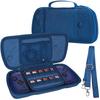 Aenllosi Storage Case for Hori Grip Controllers and Nintendo Switch Split Pad Pro/Compact, Blue (Case Only)