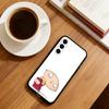 Adorable  D-dumping Phone Case Black Silicone Soft For Samsung Galaxy A73,A72,A71,A70,A53,A52,A51