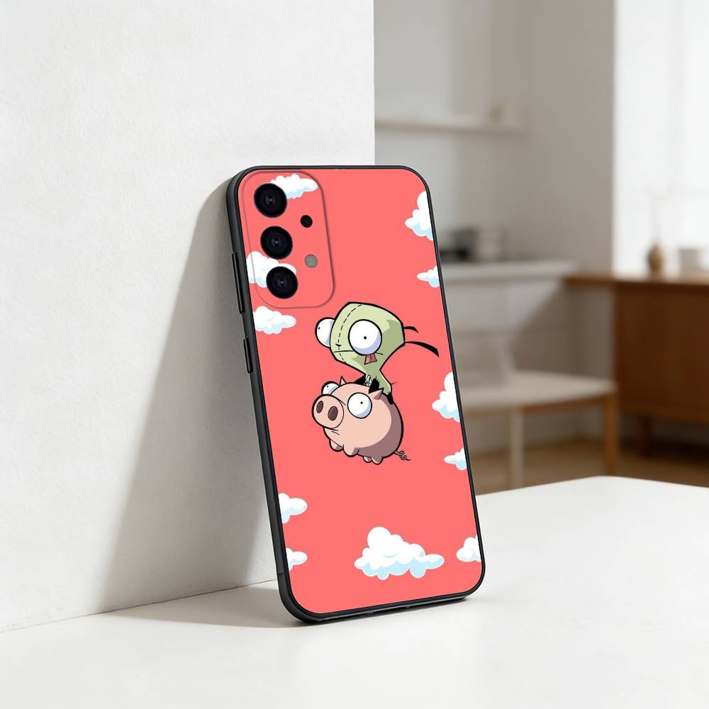 Cartoon I-Invader Zim Gir Phone Case For Samsung S25,S24,S21,S22,S23,S30,Ultra,S20,Plus,Fe,Lite Black Shell