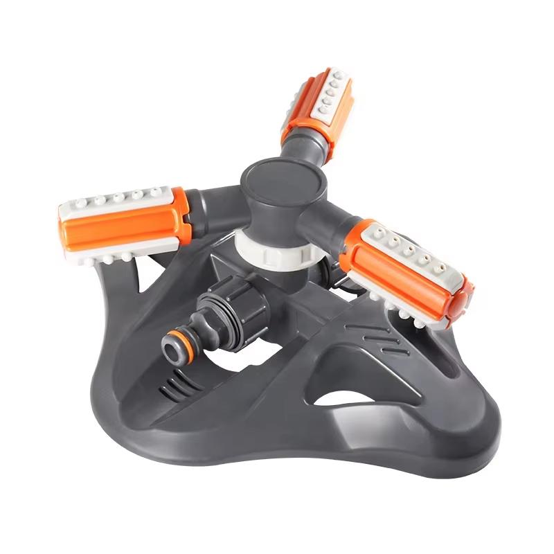 Adjustable Cross Base Gardening Sprinkler Watering Device with Rotatable Spray Head for Efficient Garden Care