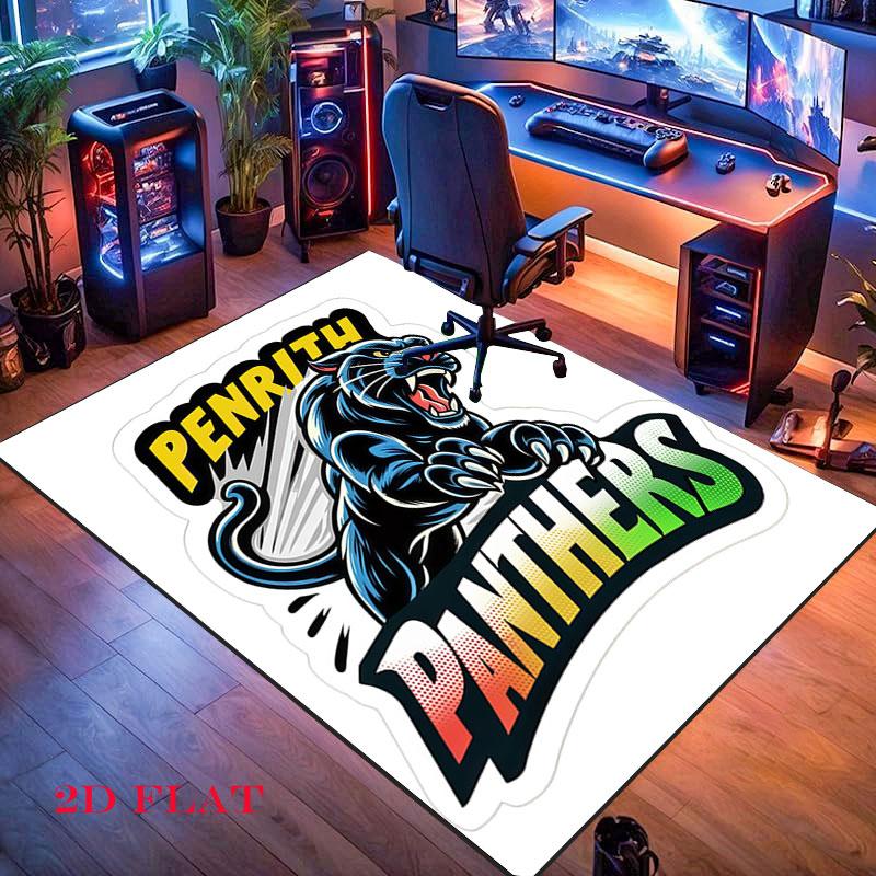 Penrith Panthers Power Carpet Rug for Living Room Bedroom Home Sofa Decoration,Kids play Nonslip Floor Mat