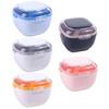 Sealed Double Layer Braces Storage Box Plastic Cleaning Tooth Storage Case  Travel