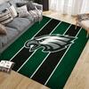 Philadelphia Eagles2 Flannel Pattern Square Carpet,Area Rug,Carpet Rug for Living Room Bedroom Sofa Playroom Decor,Non-slip Floor Mat