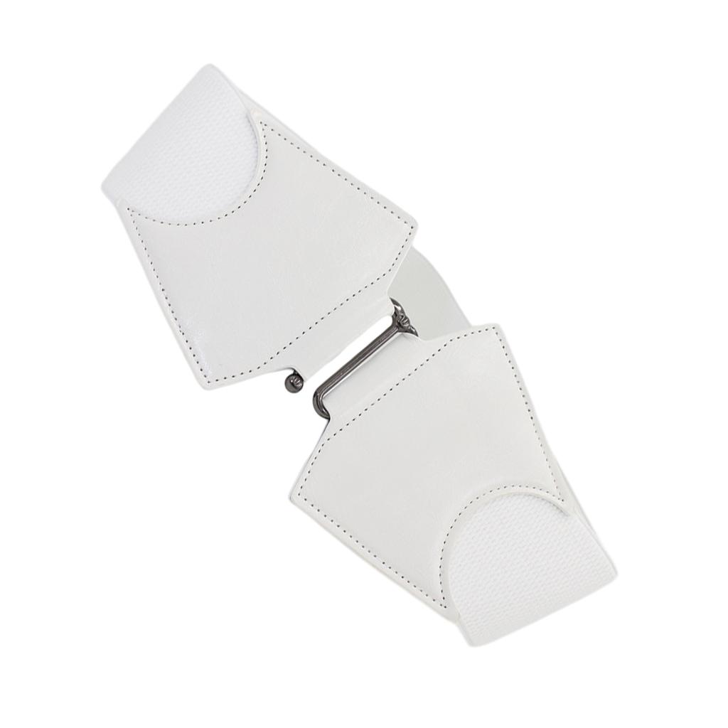 Fashion PU Corset Belt Wide Waist Belt Dress Decorative Cincher Elastic Waspie Belt Waist Shaping Belt for Down Jacket