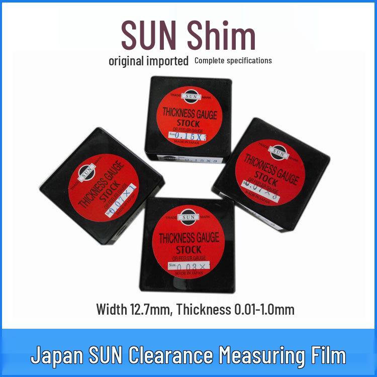 Japan Sun Shim Feeler Gauge 0.01-1.0mm Gap Measurement, 12.7mm x 135mm