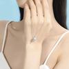 Cosmic Planet Necklace Women's Light Luxury Niche Dream Blue Glazed Stone Clavicle Chain Stainless Steel Shining White Zirconium Necklace