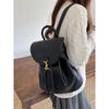 Kpop Women Backpacks Large Capacity Soft PU Leather School Bags For Teenagers Girls Mochila Female Shoulder Bag Bagpack Balck