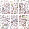 INS Kawaii Rabbit Cartoon Stickers Korean Style Creative Decals for Diary Notebook Scrapbook Decoration