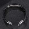 Euro-Korean Stainless Steel Unisex Bracelet - Laser Engraved, Simple and Exquisite Jewelry Gift