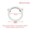 Led Downlight Spotlight Brackets Light Stand Adapters Lamp Shade Rings Hole Enlarge White Outer Frames Cut Out Remedial Circles
