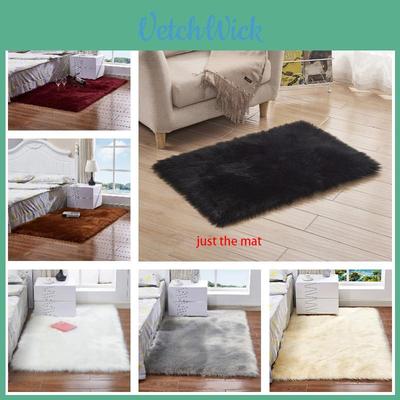 Tapete Retangular de Lã Macio e Aconchegante para Sala de Estar e Quarto Estilo Moderno e Minimalista