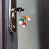 Lovely Mushroom Keychain With Colorful Glass Designs For Keys Bags And Personalize Accessories