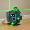 Horizontal Vertical Cross 360° Rotating Laser Level Green Beam Laser Level  Construction Site