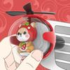 Car Air Freshener with LED Ambient Light Battery Powered Universal Aroma Diffuser with Fragrance Tablets Car Air Vent Decoration