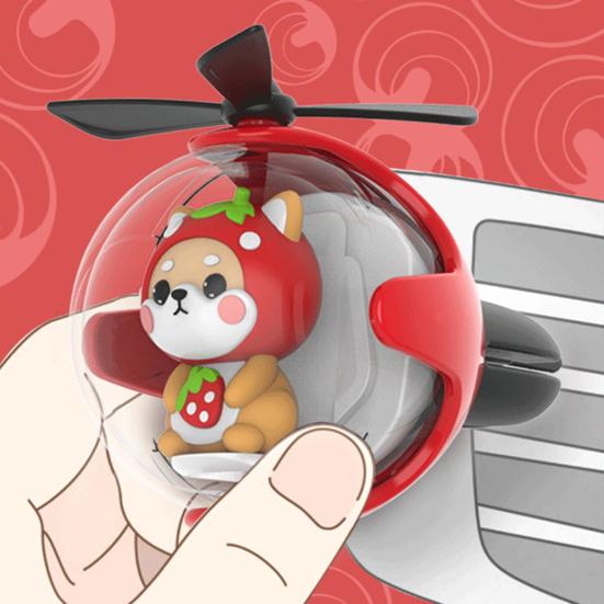 Car Air Freshener with LED Ambient Light Battery Powered Universal Aroma Diffuser with Fragrance Tablets Car Air Vent Decoration