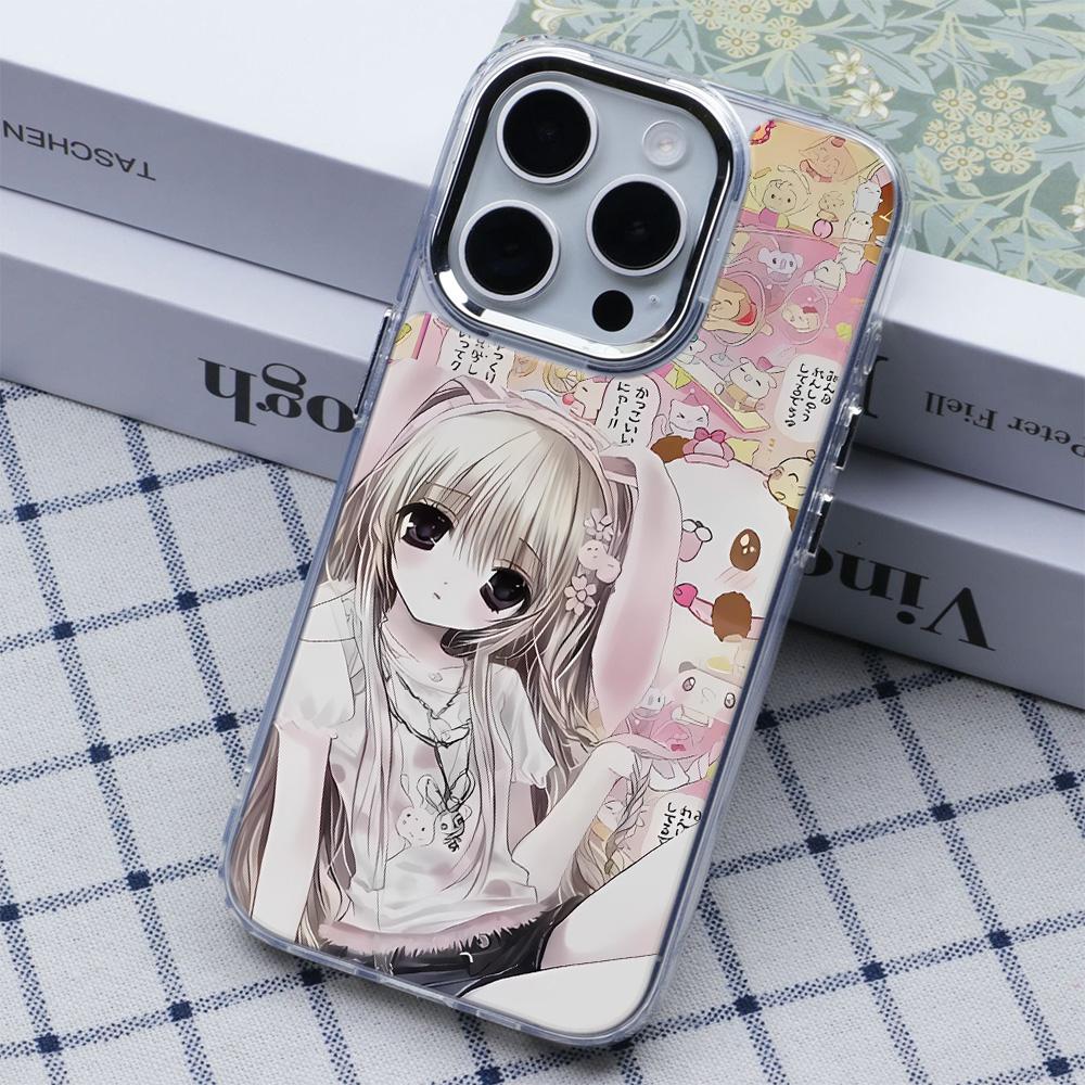 

Sweet Girl Wind Rabbit Ears Phone Case For Iphone 17 13 16 Pro 15 11 12 14 Pro Max 7 8 Plus Air 16E 17E Shockproof Cover Coque iphone 17 чистый