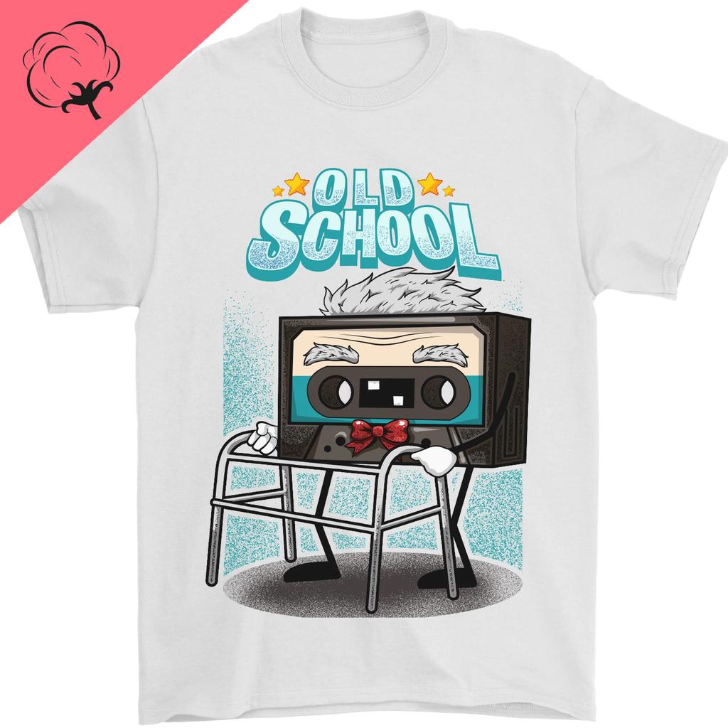 Old School 80er Musik Kassette Retro 90er Herren Niedliche T-Shirts Tops T-Shirt 100% Baumwolle T-Shirts