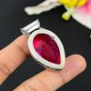 Pink Rubillite Gemstone Handmade 925 Sterling Silver Jewelry Pendant 2.40" KG-151