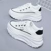 Thick-soled 22 new autumn and winter leisure sports heightening dad white shoes leather muffin summer