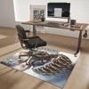 1pc Anime Mouse on Pinecone Chair Mat - Winter Wonderland Office Rug for Desk, Anti-Slip Carpet for Home Decor, Suitable for All Seasons and Rooms.C01