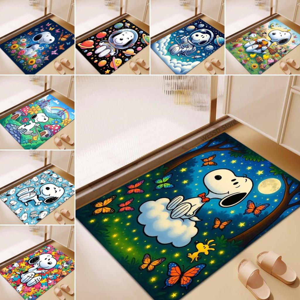 3D Snoopy anti-slip rug, suitable for living rooms, bedrooms, game rooms, sofas, home décor, doormats