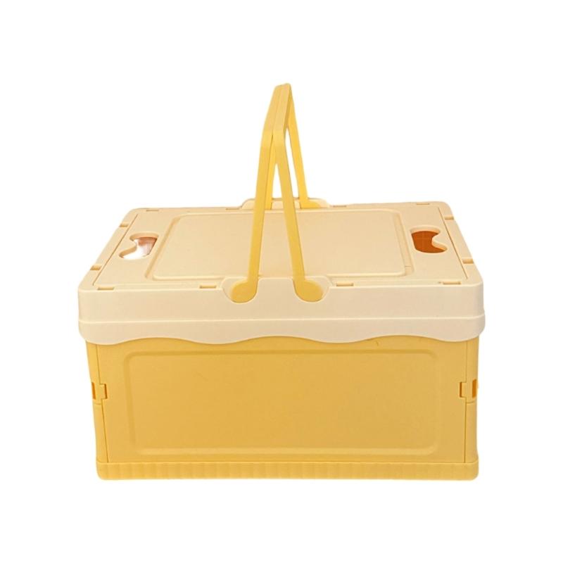 Waterproof Folding Container with Lid for Camping Home Use Outdoor Gear Storage Organiser for Small Spaces