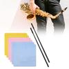 Instrument Hygiene Set Double ABS Cleaning Rods with High Absorbency Polishing Cloths Polishing Accessories for Flutes