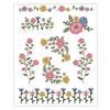 Beginner Embroidery Stencil Set Simple Florals Pattern On Sturdy Water Soluble Craft Paper