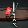 Purple Dragon Personalized Black & White Hairdressing Scissors - Straight Shears & Thinning Shears (Z1019)