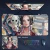 Cute ONE PIECE Leather Mouse Pad Boys Oversized Small E-sports Game Office Computer Keyboard Pad Notebook Table Mat Nautical King Animation Periphery