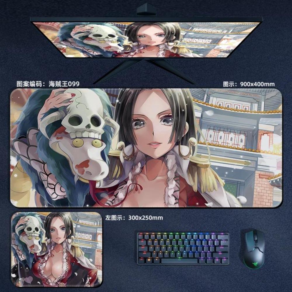 Nautical King Animation Periphery Cute ONE PIECE Leather Mouse Pad Boys Oversized Small E-sports Game Office Computer Keyboard Pad Notebook Table Mat