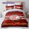 Name Custom Deportivo Toluca FC Logo Pattern Bedding Set Quilt Cover Pillowcase Home Decor Gift (1 * duvet cover + 2 * pillowcase, without core)