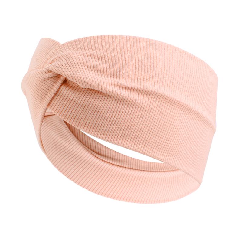 

1 шт. резинка для волос, эластичная повязка на голову, широкое головное украшение, головной убор, тканевый эластичный тюрбан для женщин 1PCS светло-розовый