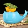 Blue Whale Tiki Mug Cocktail Glass Hawaiian Bar Beach Party Ceramics Drinking Wineglass Dessert Ice Cream Container Smoothie Cup